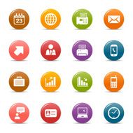 Colored dots - Office and Business icons 01