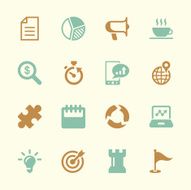 Business Strategy Icons - Color Series