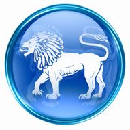 Lion zodiac icon isolated on white background N2