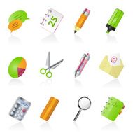 Office Supply Icon Set