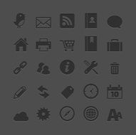 Pressed Web Icons