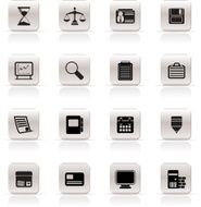 Simple Business and office Icons N5