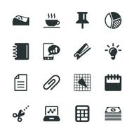 Office and Business Silhouette Icons