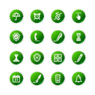 green sticker software icons