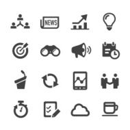 Business Affairs Icons Set