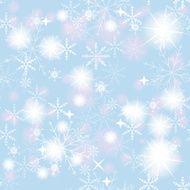 Seamless Snowflakes Background Vector Illustration N9
