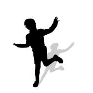 Vector silhouette of girl N3