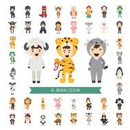 Set of 40 Animal costume characters