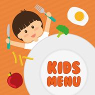 Kids menu design