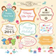 New Year Christmas and Chinese Year of goat celebration