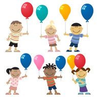Kid With Balloons