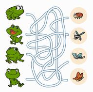 Maze game Help frogs to find food