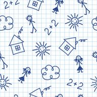 School seamless background