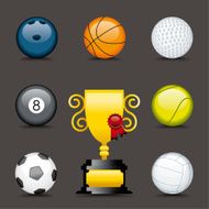Icon Set sports balls
