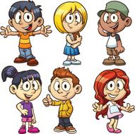 Cartoon children