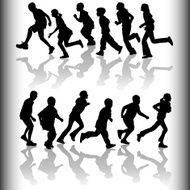 Energetic Youth Silhouette Set