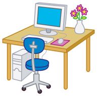 School - students desk