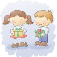 scribbles christmas presents