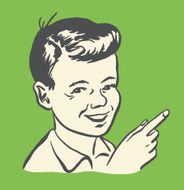 Pointing Boy
