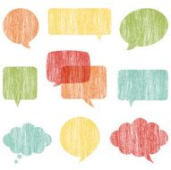 Crayon Word Bubbles