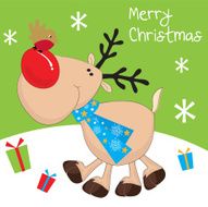 Reindeer and Robin