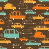 Seamless Background With Cars N2