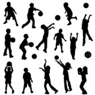 kids playing with ball
