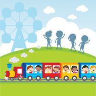Circus train kids