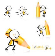 educational icon set N6