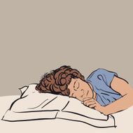 Sleeping Young Boy Sketch