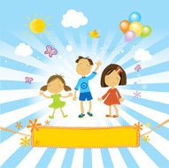 Happy Children Playing N10