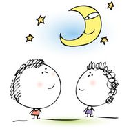Two children