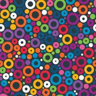 Colorful seamless pattern with circles