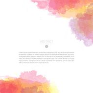 Vector watercolor template N8