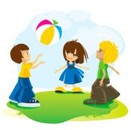 Children Playing With Ball