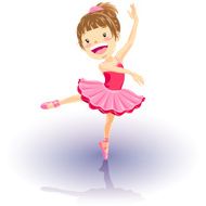Little girl ballerina dancing performance N2
