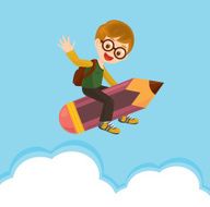 flying back to school