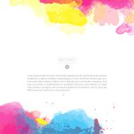 Vector watercolor template N15