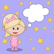 Girl with cloud