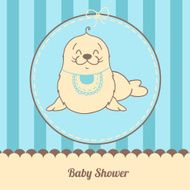 Baby shower invitation card