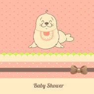 Baby shower invitation card N2