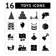 Set icons of toys