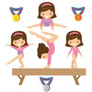 Gymnastics vector illustration N3