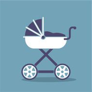 Stroller simplistic vector