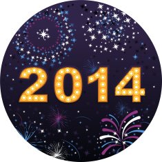 Happy New Year Eve 2014 With Fireworks display