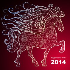 Christmas and New Year greeting card