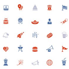 Fourth of July Icon Set N3