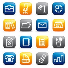 office and business icons N56