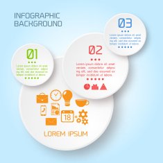 Flat Business Infographic Background N67
