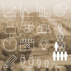 Infographic and statistic icons